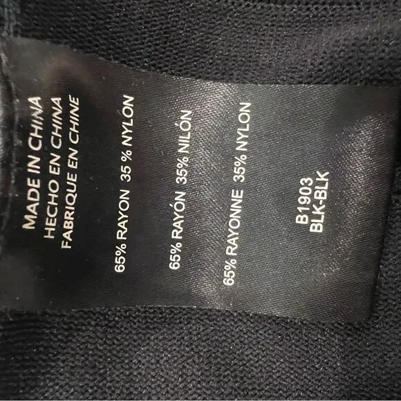 Y2K 2b Bebe Black Metallic Gold Sequin Bandage Sleeveless Cutout Back Slip - Picture 13 of 14